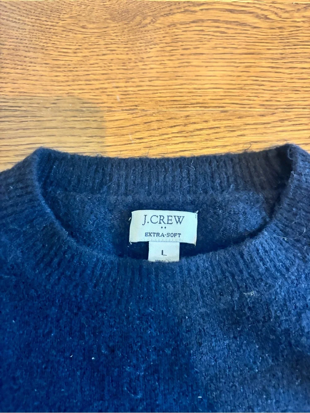 J. Crew women’s Black Crewneck Sweater extra soft